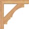 Ekena Millwork Balboa Block Smooth Bracket w/ Offset Brace, Western Red Cedar, 5 1/2"W x 28"D x 28"H BKT0604X28X28BOA05SWR - alternate 3